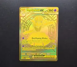 Mega Gardevoir EX Gold Pokemon Mega Evolution 187/132 Hyper Rare Full Art ME NM - Image 1