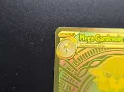 Mega Gardevoir EX Gold Pokemon Mega Evolution 187/132 Hyper Rare Full Art ME NM - Image 2