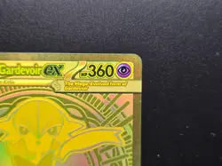 Mega Gardevoir EX Gold Pokemon Mega Evolution 187/132 Hyper Rare Full Art ME NM - Image 3