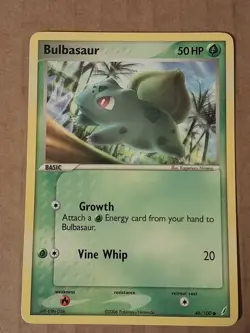 Pokemon Bulbasaur 46/100 Crystal Guardians NM See Pictures - Image 1