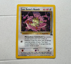 Team Rocket's Meowth - Pokemon Black Star Promo 18 - WOTC - LP Condition - Image 1
