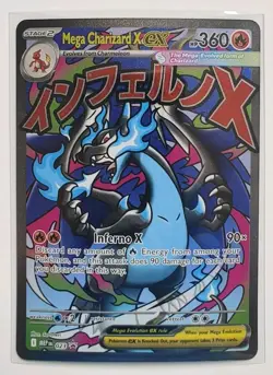 Mega Charizard X Ex 023 Mega Evolution Promo Full Art Pokemon TCG - Image 1
