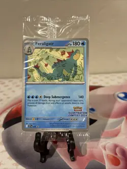 2024 Pokemon Illustration Contest-Sealed Promos Feraligatr, Pikachu, &Toxtricity - Image 2