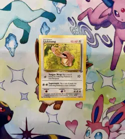 1999 Pokemon Jungle Lickitung 38/64 Square Cut Miscut Misprint - Image 2