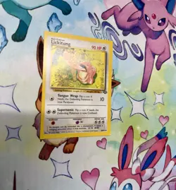 1999 Pokemon Jungle Lickitung 38/64 Square Cut Miscut Misprint - Image 3