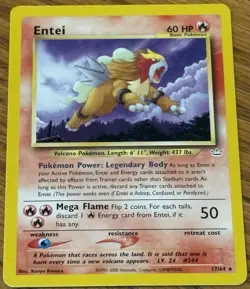 2001 Pokemon Neo Revelation Entei 17/64 Rare Vintage NM/VLP 🔥🔥🔥 - Image 1