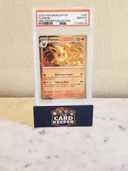 2025 Pokemon SV Black Star Promos SVP EN Flareon #167 PSA 10 - Image 1