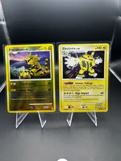 2007 Pokemon 2 Card Lot - Reverse Holo Electabuzz 81/130, Electivire 3/130 - Image 1