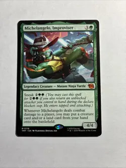 Michelangelo, Improviser - Teenage Mutant Ninja Turtles MTG Plus Bonus Rare!!! - Image 1
