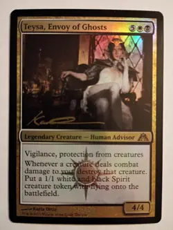 Magic The Gathering - 1x Signed Foil Teysa, Envoy of Ghosts (mtg) Dragon's Maze - Image 1