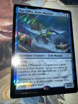 Magic The Gathering: Ray Fillet, Wave Warrior (Surge Foil) TMNT - Image 1