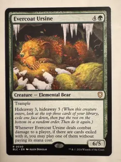 Evercoat Ursine 0030 Non Foil Rare Bloomburrow Commander MTG NM - Image 1