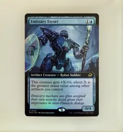 Magic the Gathering - Emissary Escort (Extended Art) Edge of Eternities Foil NM - Image 1