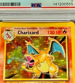 1999 Pokemon Game #4/102 Charizard Holo PSA 5 Fresh Grade - Image 3