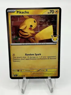 Pikachu 051/162 Cosmos Holo Pokemon Day 2026 Stamped Promo - Image 1