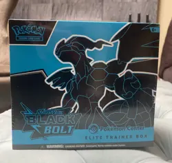 Pokemon TCG S&V Black Bolt POKEMON CENTER EXCLUSIVE Elite Trainer Box ETB NEW - Image 1