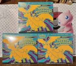 Pokemon TCG Ascended Heroes Elite Trainer Box ETB - Factory Sealed - Lot of 3 - Image 1