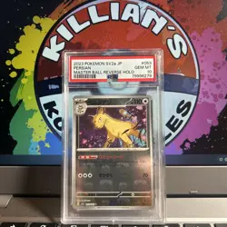 Persian #053 MASTER BALL Japanese Sv2a-Pokemon 151 GEM MT PSA 10 - Image 1