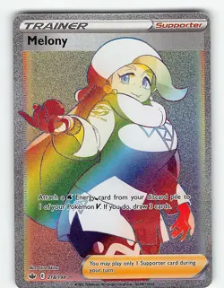 MELONY 218/198 RARE RAINBOW CHILLING REIGN POKEMON NM - Image 2
