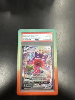 2021 Pokemon SWSH FA/GENGAR VMAX FUSION STRIKE SECRET FULL ART #271 PSA 10 - Image 1
