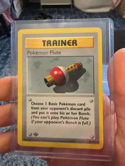 Pokemon Pokeflute 1st Edition Base Set Shadowless 86/102 NM - Image 1