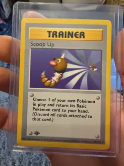 Pokemon Scoop Up 1st Edition Base Set Shadowless 78/102 NM - Image 1