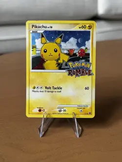 Pokemon Pikachu Rumble 7/16 Holo Rare Stamp 2009 Lv. 16 Vintage - Image 1