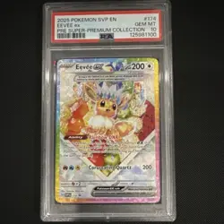 Pokemon Eevee ex 174 SVP Promo Full Art Holo PSA 10 Scarlet & Violet TCG 2025 - Image 1