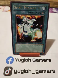 Yu-Gi-Oh Spirit Message L LON 1st Edition Rare Light Played - Image 1
