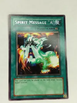 Yu-Gi-Oh! TCG Spirit Message "A" LON-091 1st Edition Rare LP - Image 1
