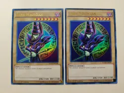2x Yu-Gi-Oh! Dark Magician YGLD-ENC09 1st Edition Ultra Rare LP - Image 1