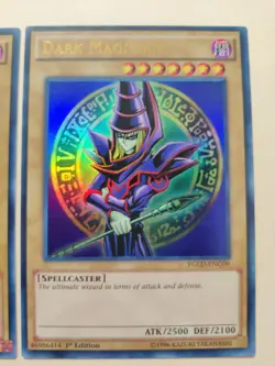 2x Yu-Gi-Oh! Dark Magician YGLD-ENC09 1st Edition Ultra Rare LP - Image 5