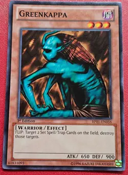 1x Yu-Gi-Oh! Greenkappa - BP01-EN056 - Common - 1st Edition - NM - Image 1
