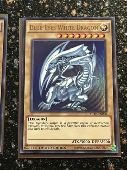 Yugioh 2x Blue Eyes White Dragon CT-13 Ultra Rare (SDK ART) - Image 3