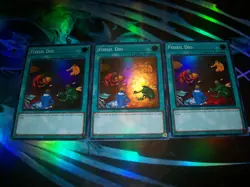 3x Fossil Dig 1st Edition Super Rare RA01-EN053 Yu-Gi-Oh! - Image 1