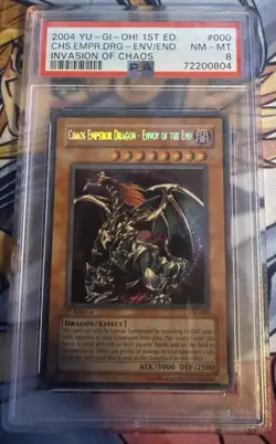 Chaos Emperor Dragon IOC-000 - 1st Ed - PSA 8 - Secret - Yu-Gi-Oh! - Image 1