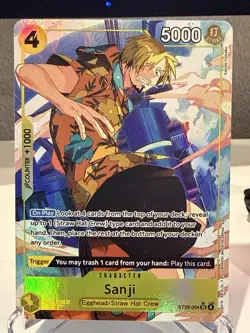 One Piece Egghead Starter Deck Sanji ST29-004 SR ALT ART NM - Image 1