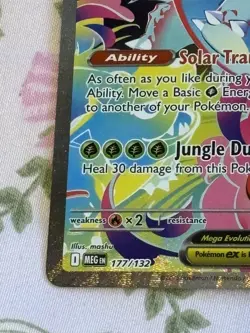 Pokemon TCG Mega Venusaur EX Card 177/132 English, Near Mint Condition - Image 2