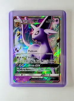 Pokemon Espeon GX TCG SM35 Sun and Moon Black Star Promo Card MP/HP - Image 1