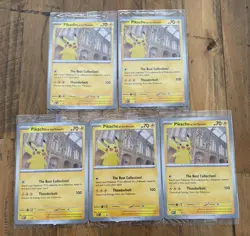 Pikachu At The Museum Jumbo Card - Sealed x 5 - Image 1