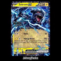 Zekrom ex 034/086 - 2025 Black Bolt Stamped Promo Rare - Pokemon Card NM - Image 1