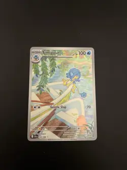 Pokemon TCG Simipour 102/086 English Black Bolt Illustration Rare Card - Mint - Image 1