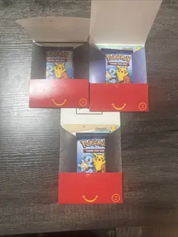 Pokemon 2021 McDonald's Promo Sealed Booster Packs Lot of 3 Trading Card Game - Image 2