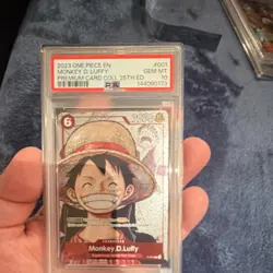 Bandai Monkey.D.Luffy P-001 Promotion Cards Premium Foil Promo PSA 10 One Piece - Image 3