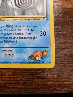 Pokemon TCG Gym Heroes Unlimited Rare Misty's Poliwrath 31/132 Regular Card MP - Image 5