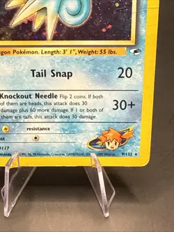 Pokemon TCG Misty's Seadra Holo Rare Card Gym Heroes 9/132 Prerelease - Image 3