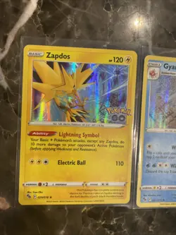 Pokemon Cards From Pokemon Go Set Zapdos And Gyarados Holo NM - Image 3