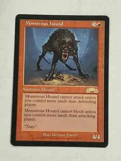 MTG Monstrous Hound (Exodus/Red/R) - BGM - Image 1