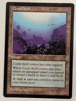 Coral Atoll - Visions - Magic the Gathering MTG Nice! - Image 1