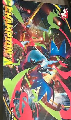 Mega Charizard ex League Cup Champion Play Mat Pokemon TCG Official New - Image 1